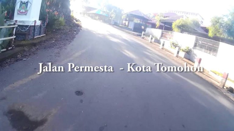 Video Jalan Permesta dan Jalan Kesembuhan, Kota Tomohon