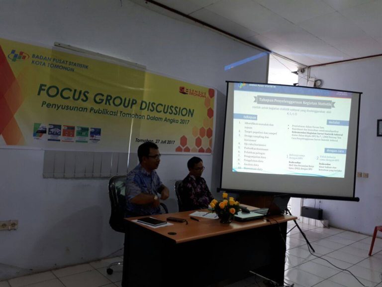 BPS Tomohon, Gelar FGD Penyusunan Tomohon Dalam Angka 2017