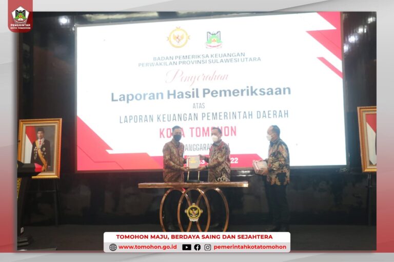 Kota Tomohon mendapatkan WTP